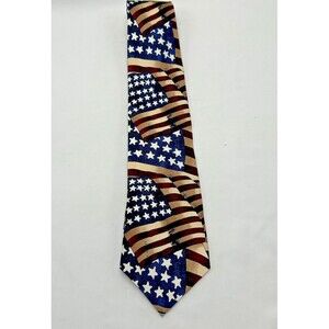 MAX RAAB Tango 100% Silk Neck Tie Americana Series "Flag of 1861" - 4th of July